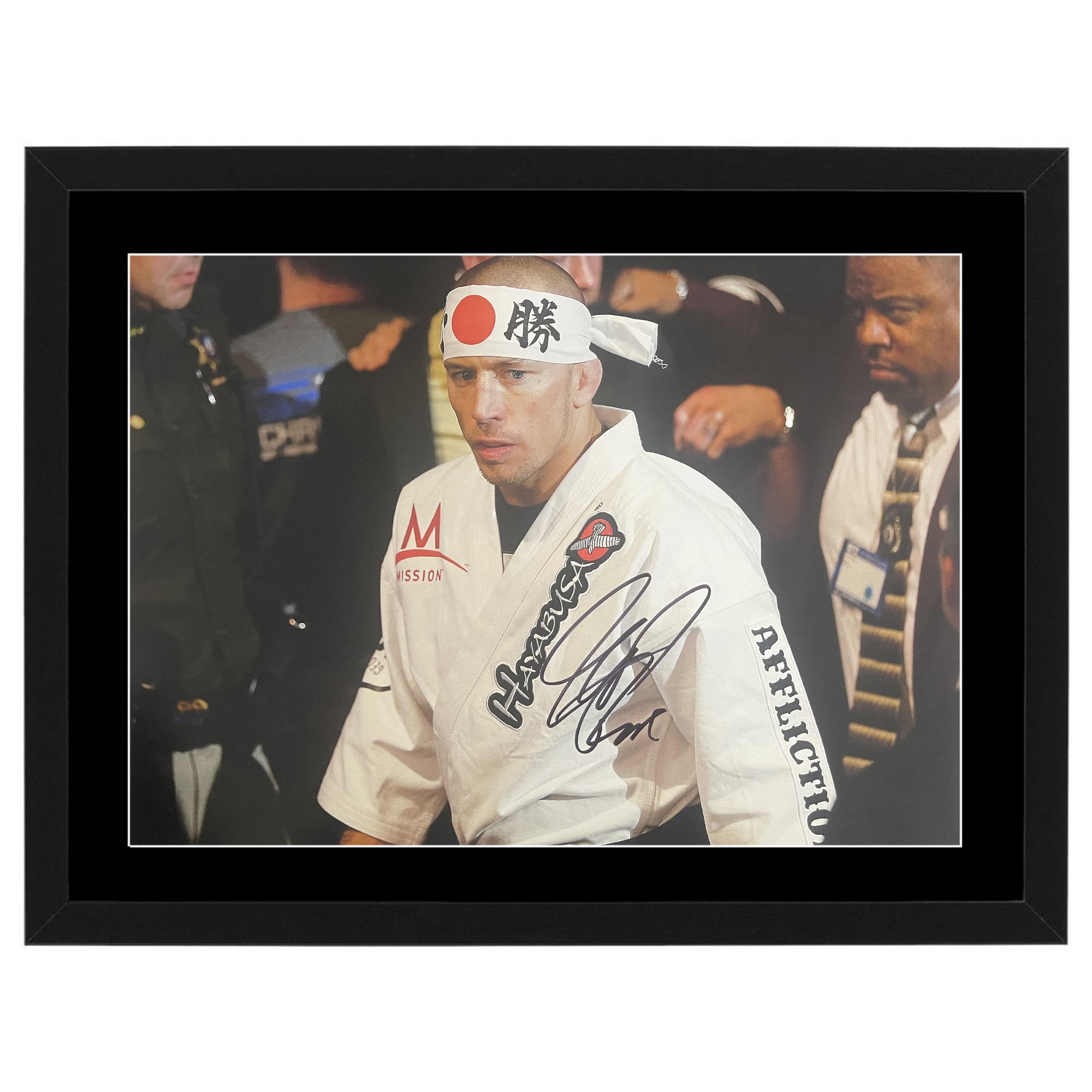 UFC – Georges St-Pierre Hand Signed & Framed A3 Photo 2