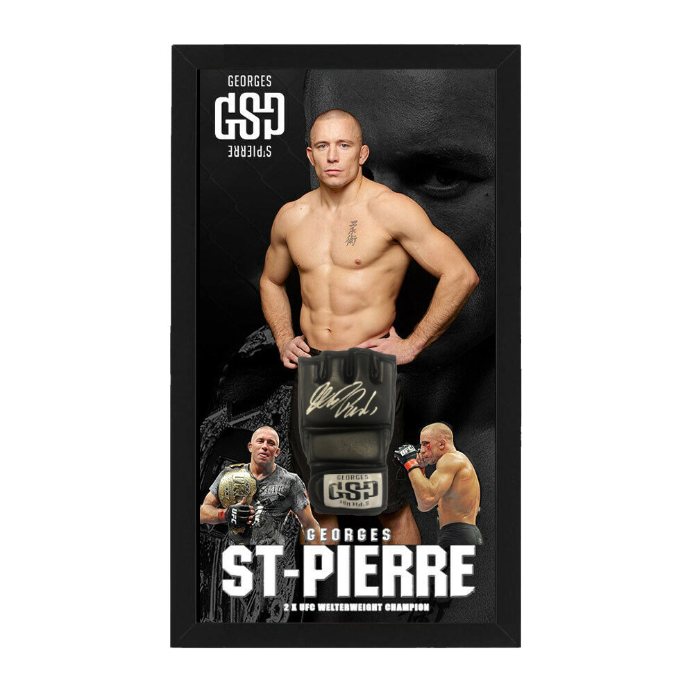 UFC – Georges St-Pierre GSP Signed & Framed Glove