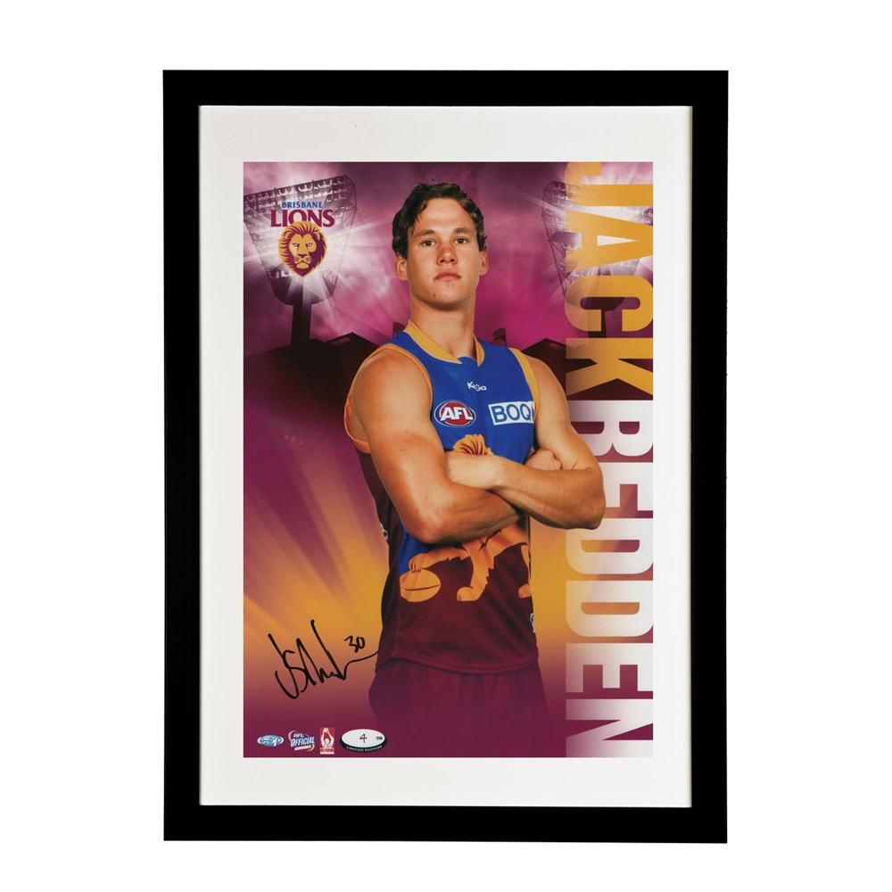 Brisbane Lions – Signed and Framed Hero Shot – Jack Redden
