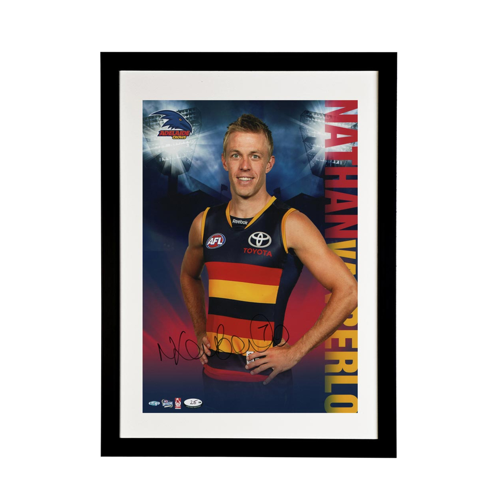 Adelaide Crows – Signed and Framed Hero Shot – Nathan Van ...