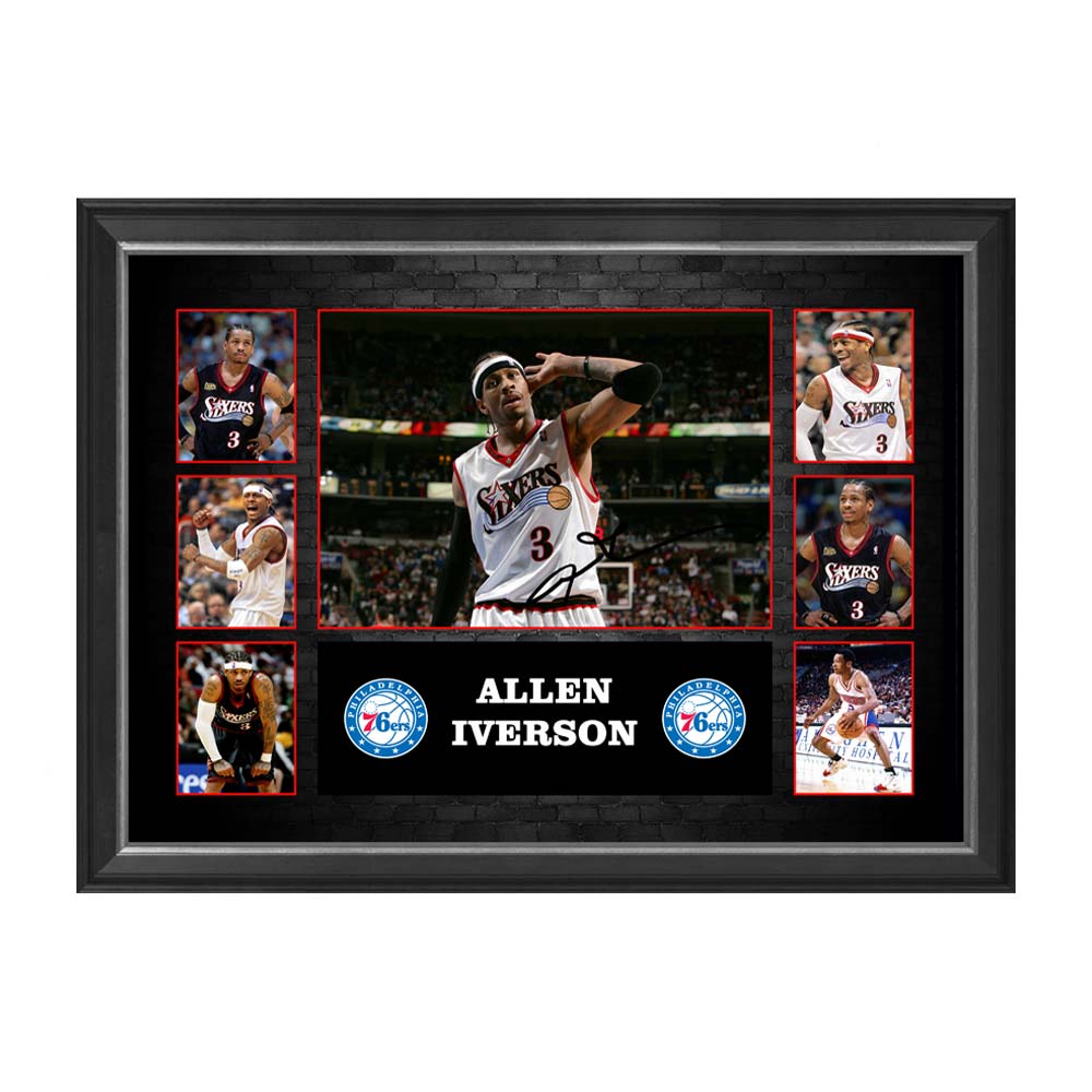 Basketball Allen Iverson Philadelphia 76ers Framed Pre Print