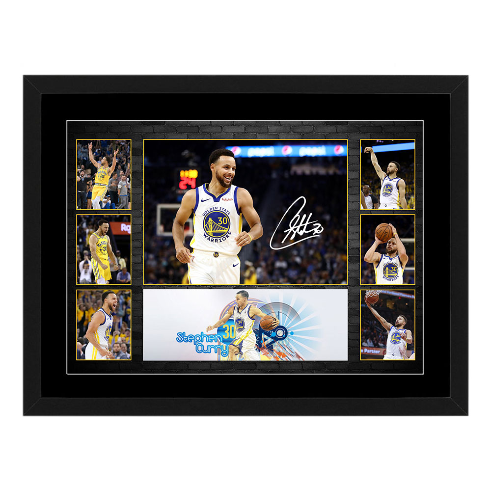 Basketball – Stephen Curry Golden State Warriors Framed Pre Prin...