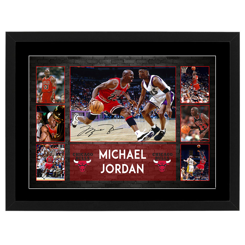Basketball – Michael Jordan Chicago Bulls Framed Pre Print