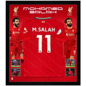 Soccer – Mohamed Salah Signed & Framed Liverpool Jersey