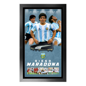 Soccer - Diego Maradona Argentina Signed & Framed Boot