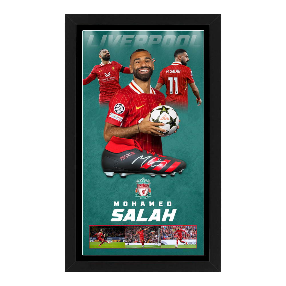 Soccer – Mohamed Salah Liverpool Signed & Framed Boot