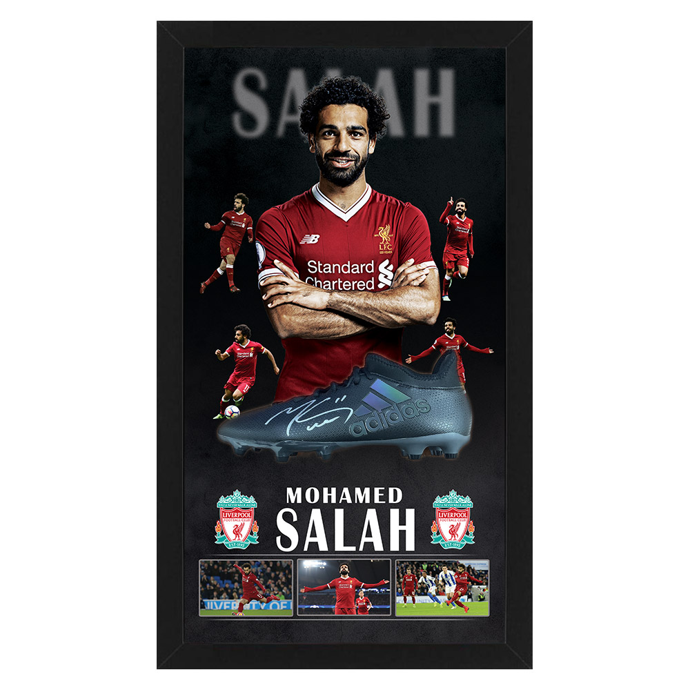 Soccer – Mohamed Salah Liverpool Signed & Framed Boot