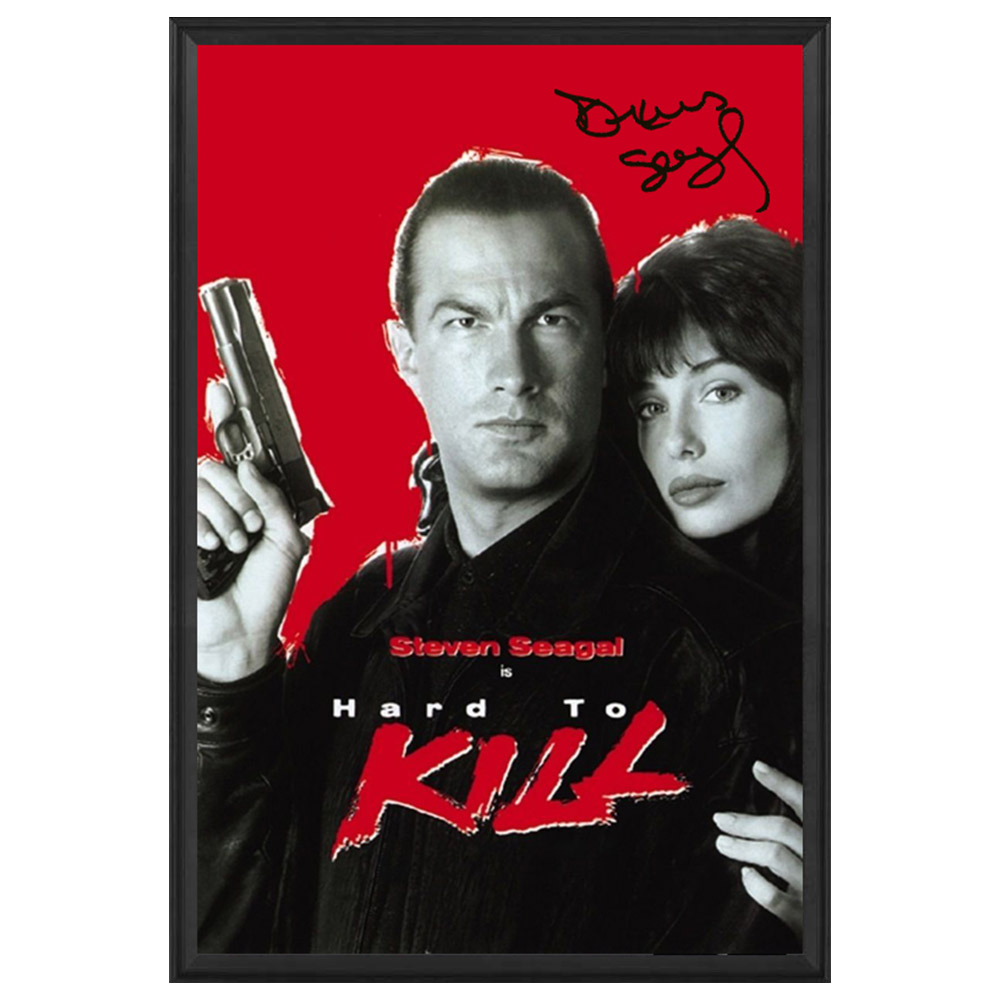 Steven Seagal Signed and Framed Hard to Kill Movie Poster | Taylormade ...