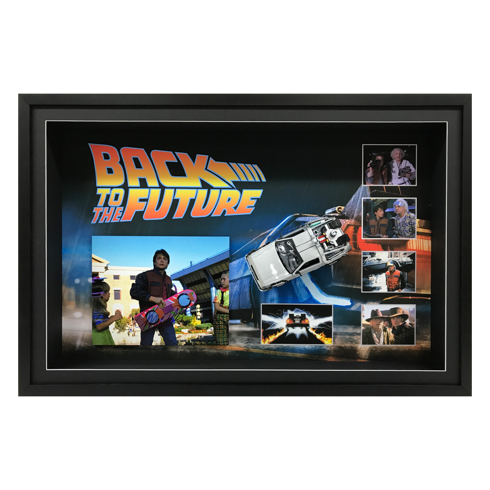 LIMITED EDITION MICHAEL J FOX BACK TO THE FUTURE SIGNED PHOTOGRAPH CERT PRINTED AUTOGRAPH
