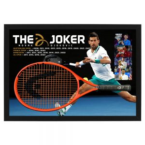 Novak Djokovic Signed and Framed Head Tennis Racquet