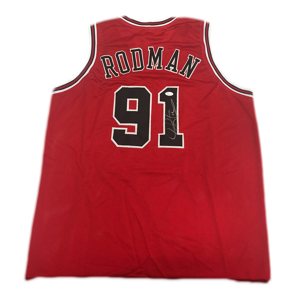 Basketball - Dennis Rodman Signed Chicago Bulls Jersey (JSA COA ...