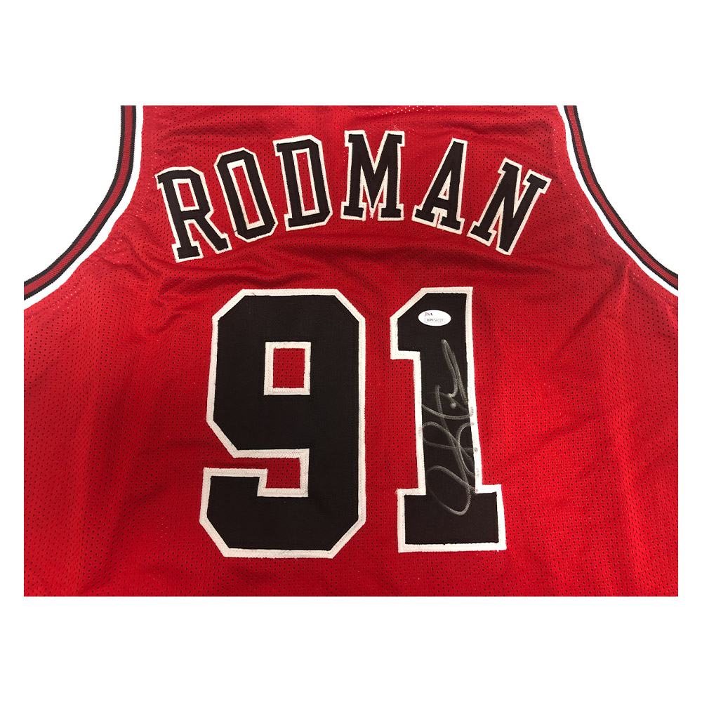 Basketball - Dennis Rodman Signed Chicago Bulls Jersey (JSA COA ...