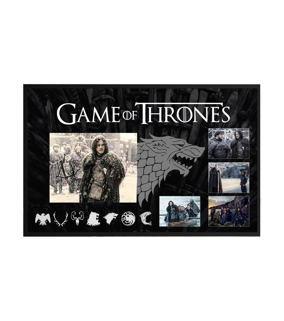 Game of Thrones Kit Harington Signed and Framed Photograph