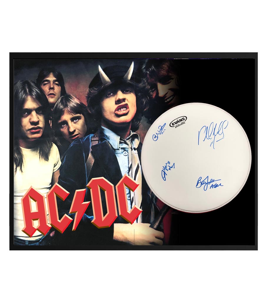 acdc signed memorabilia