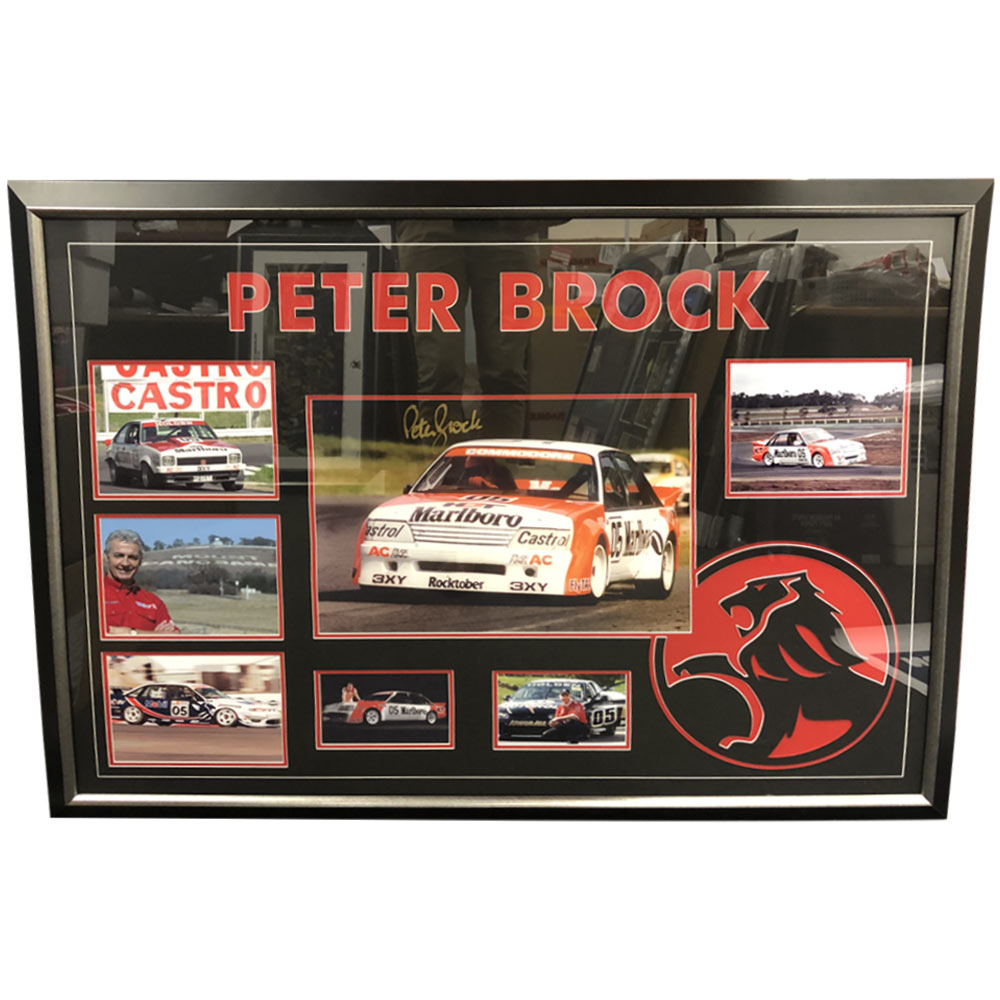 Peter Brock Hand Signed and Framed Holden Photograph