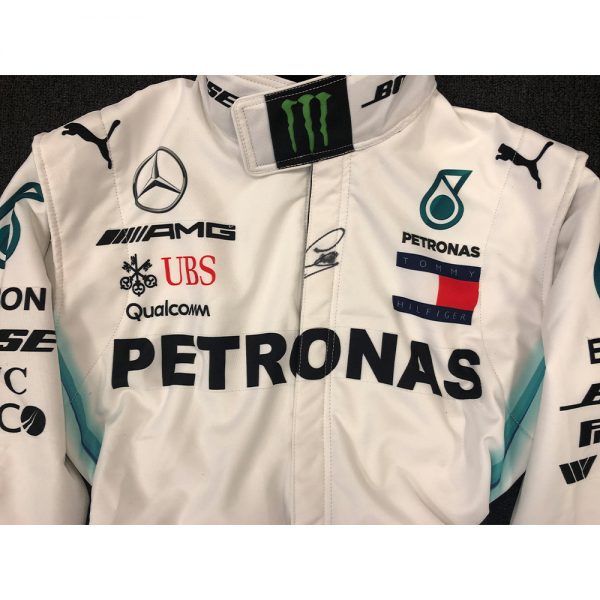 Lewis Hamilton Signed & Framed Full Size Formula One Race Suit Taylormade Memorabilia Sports