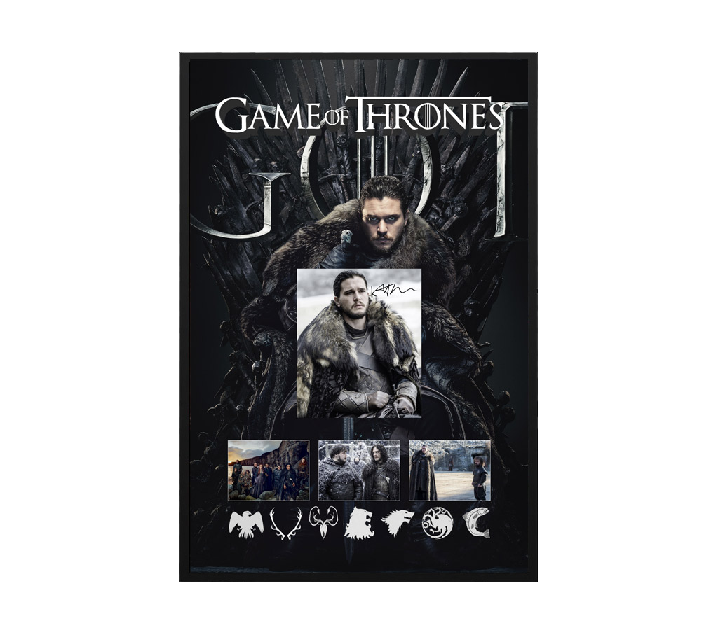 Game of Thrones Kit Harington Signed and Framed Photo