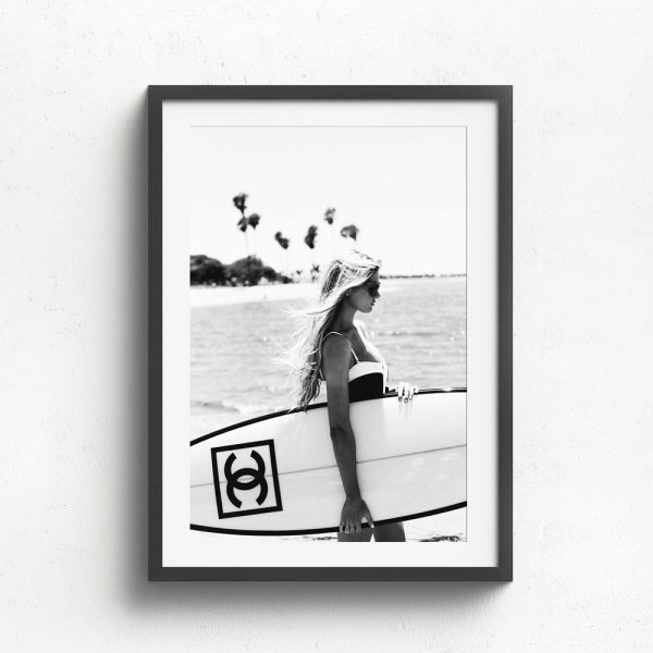 Wall Art Collection - Chanel Surf Girl