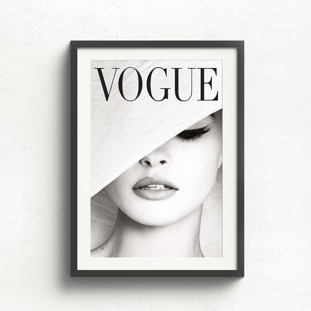 Wall Art Collection – Vogue Vertical Black