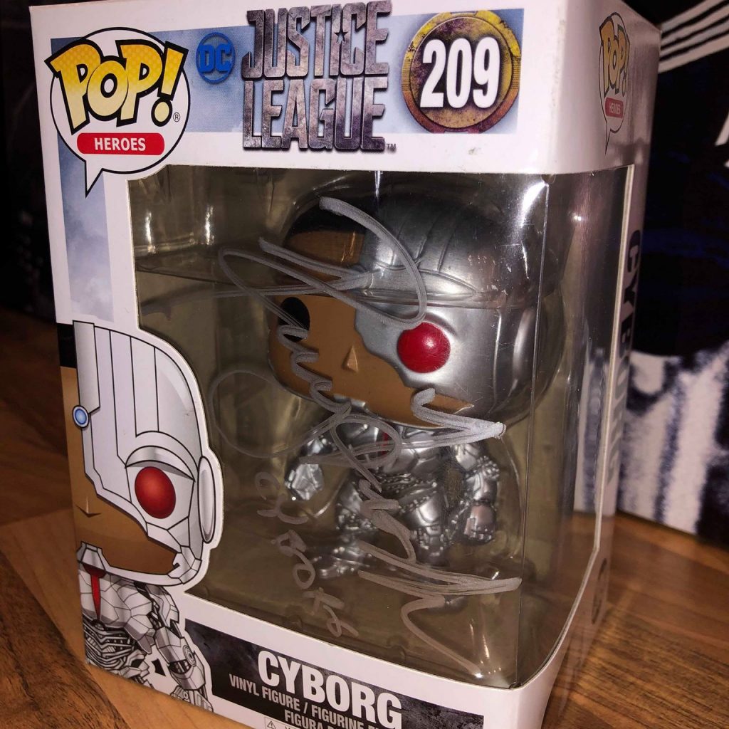 Cyborg Justice League Autographed Funko 