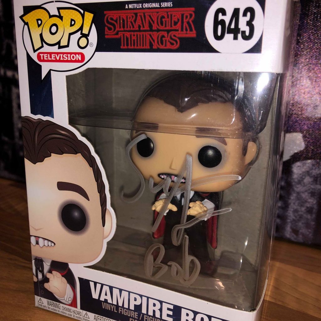 Vampire BOB Stranger Things Autographed Funko "POP" Vinyl Figure ...