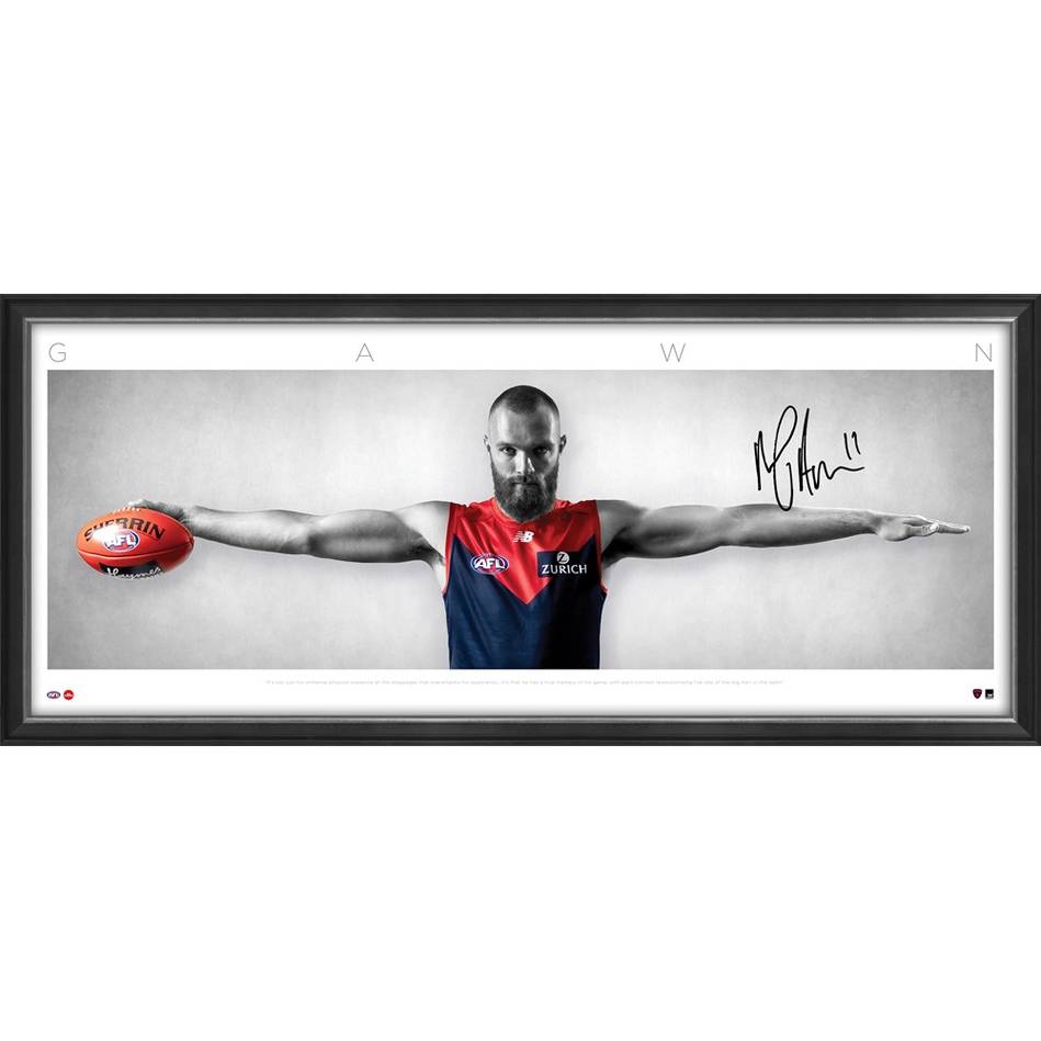 Melbourne Demons – Max Gawn Wings Signed and Framed Lithograph
