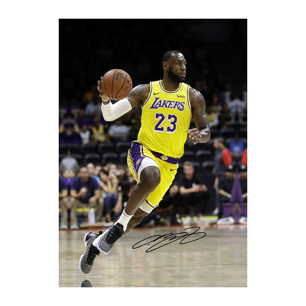 Lebron James Los Angeles Lakers Large Canvas Print | Taylormade ...