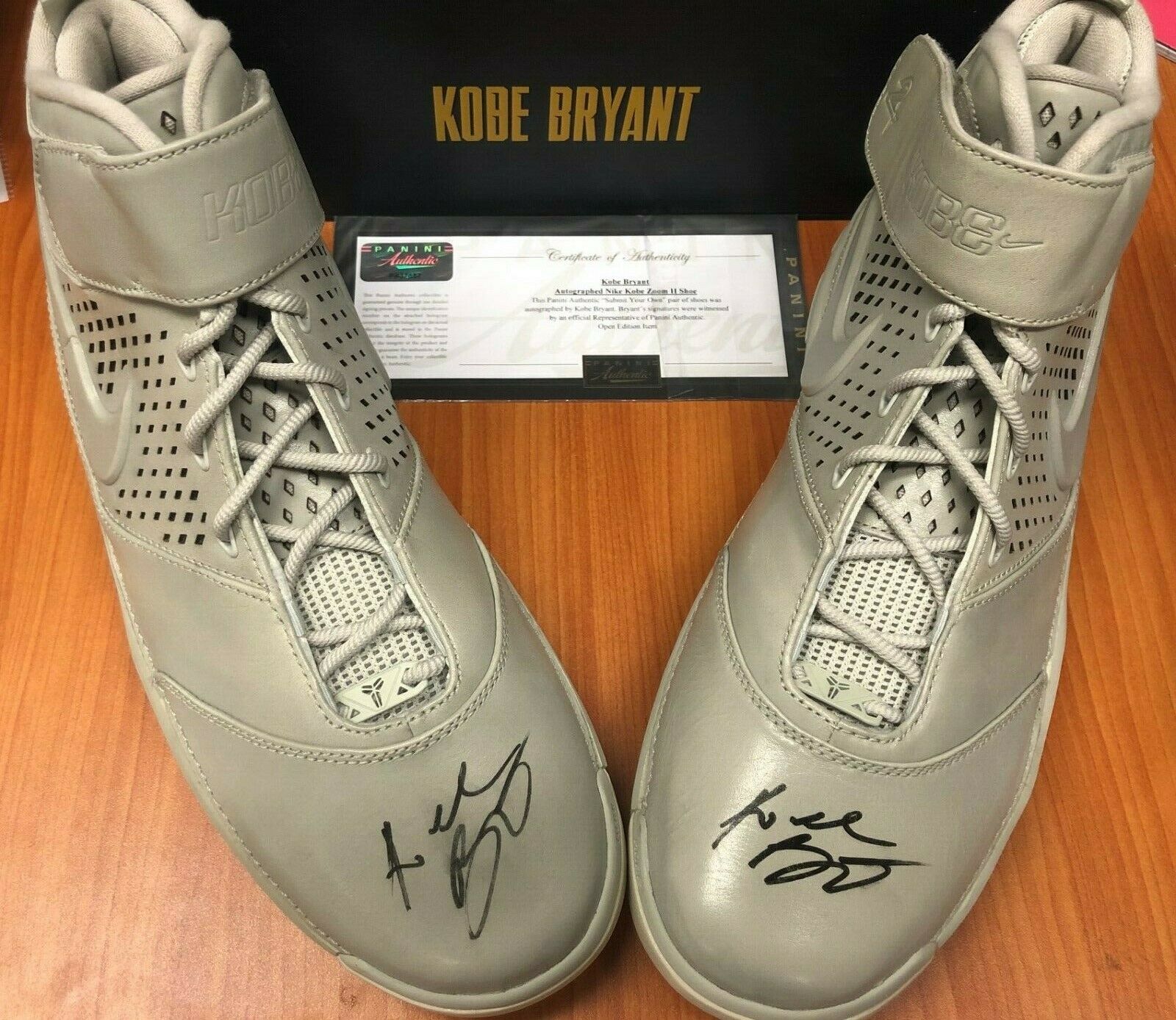 Kobe Bryant Panini Hand Signed Basketball Shoes (Nike Kobe Zoom II)