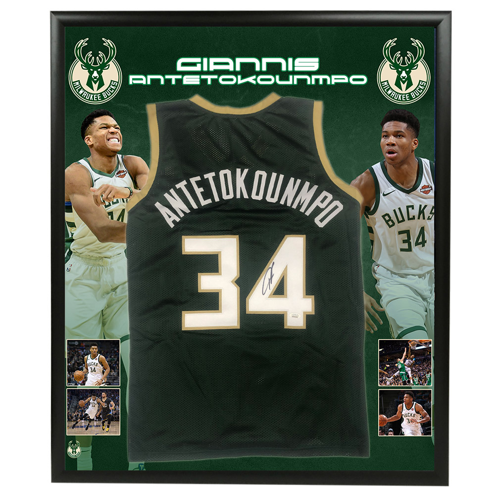 giannis antetokounmpo jersey signed