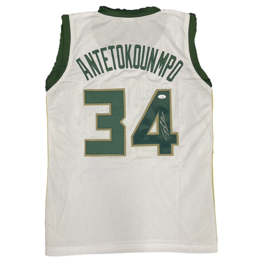 Radtke Sports Giannis Antetokounmpo Signed Milwaukee Bucks Nike Swingman Blue NBA Jersey