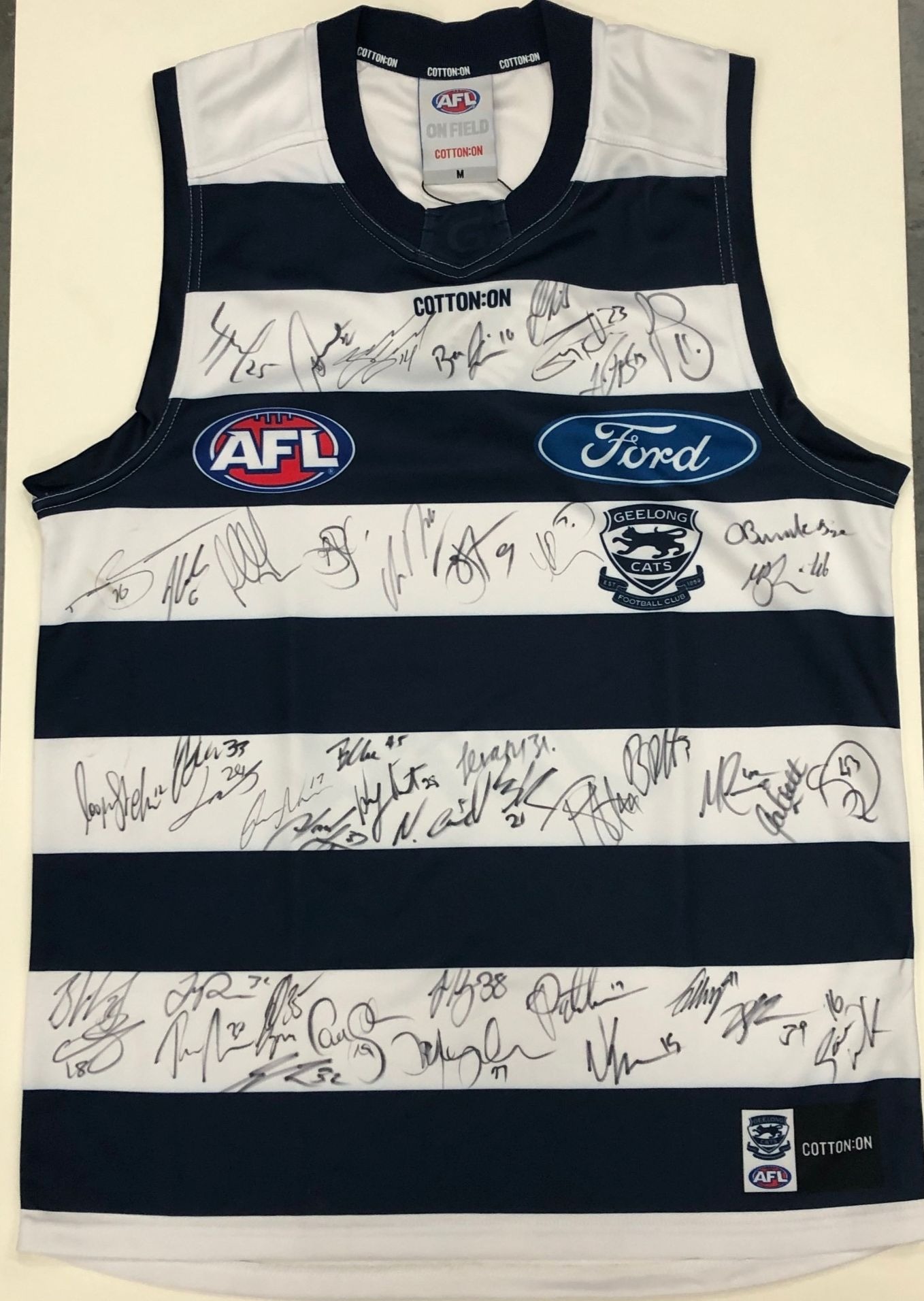 Geelong Cats  2020 Team Signed Guernsey  Taylormade Memorabilia