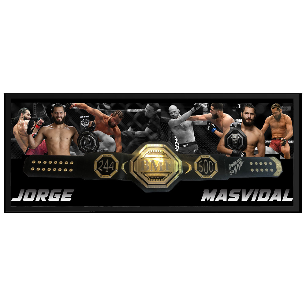 UFC – Jorge Masvidal Signed & Framed BMF Belt