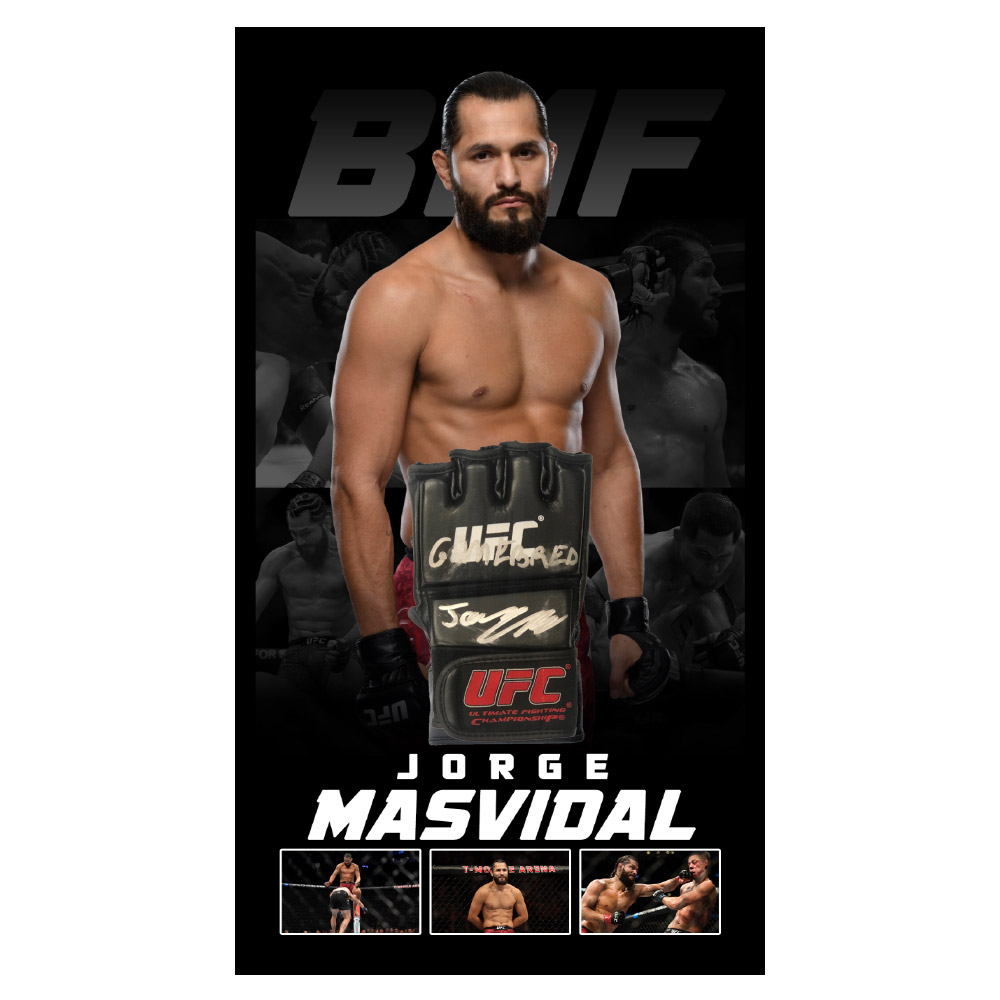 UFC – Jorge Masvidal Signed & Framed Glove