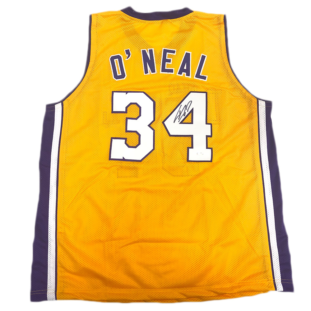 shaq designed lakers jersey