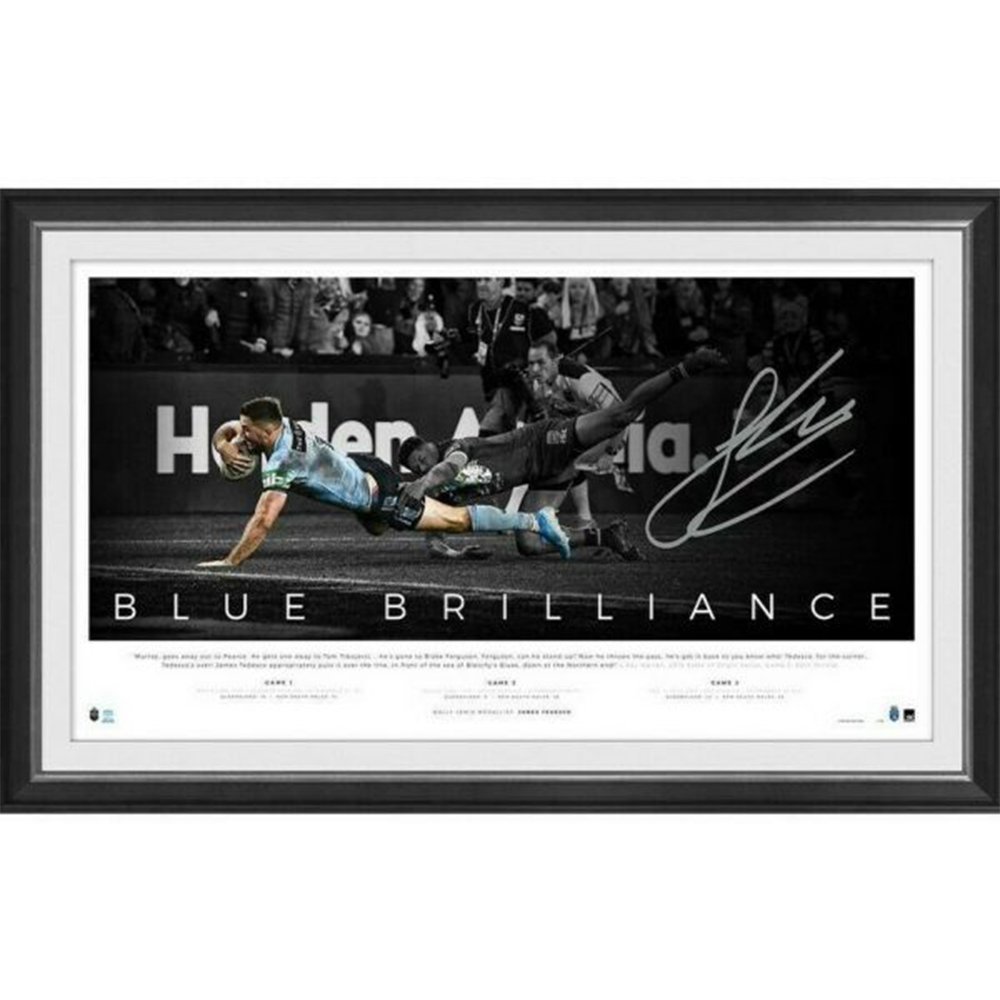 New South Wales Blues – James Tedesco Signed Framed “Blue ...