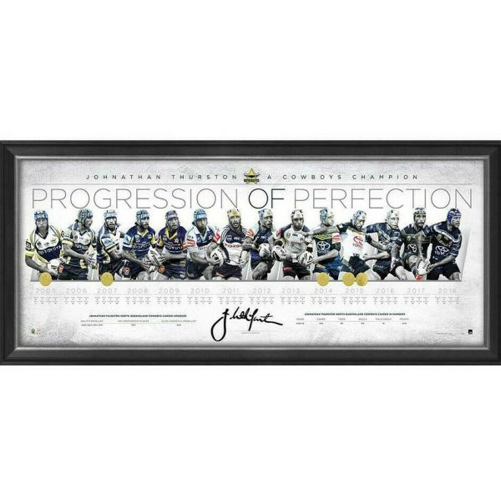 North Queensland Cowboys – Johnathan Thurston Signed & Frame...