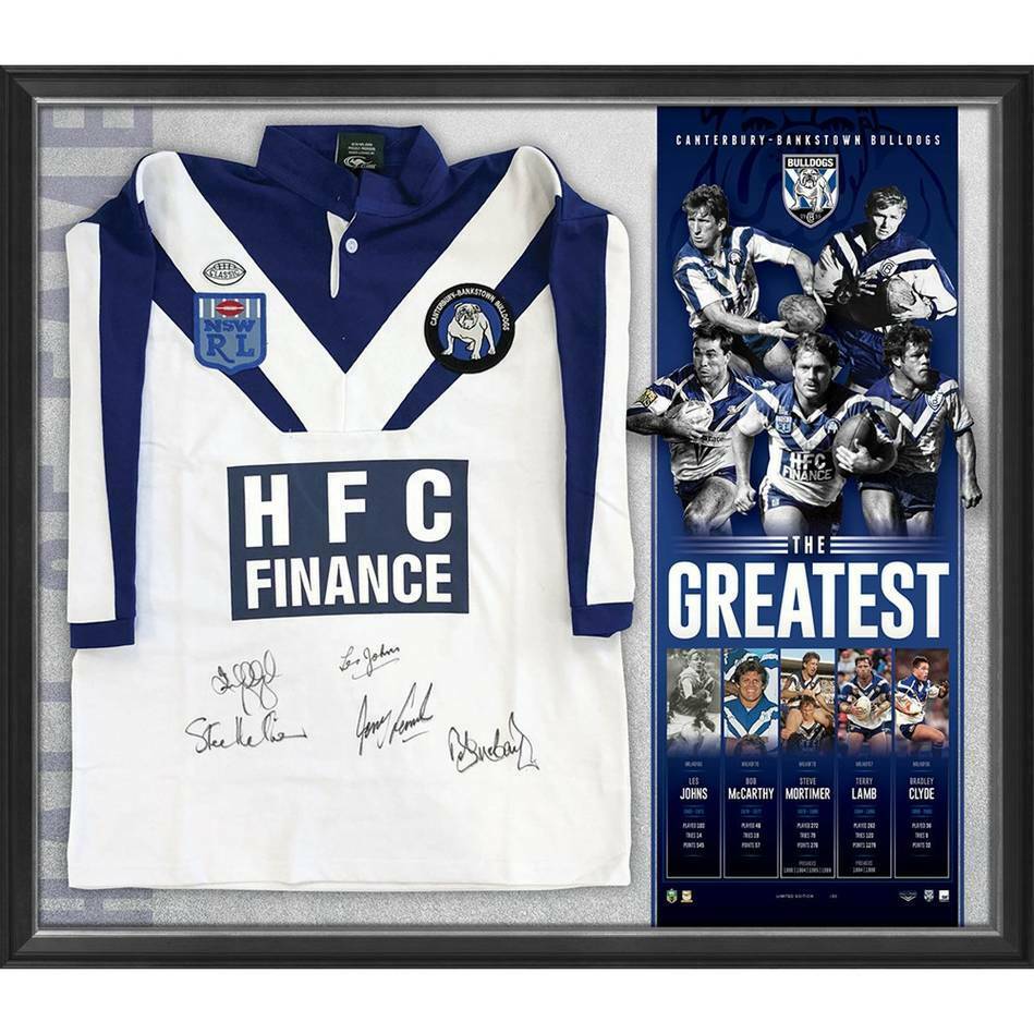 Canterbury-Bankstown Bulldogs – Signed Framed Limited Edition &#...