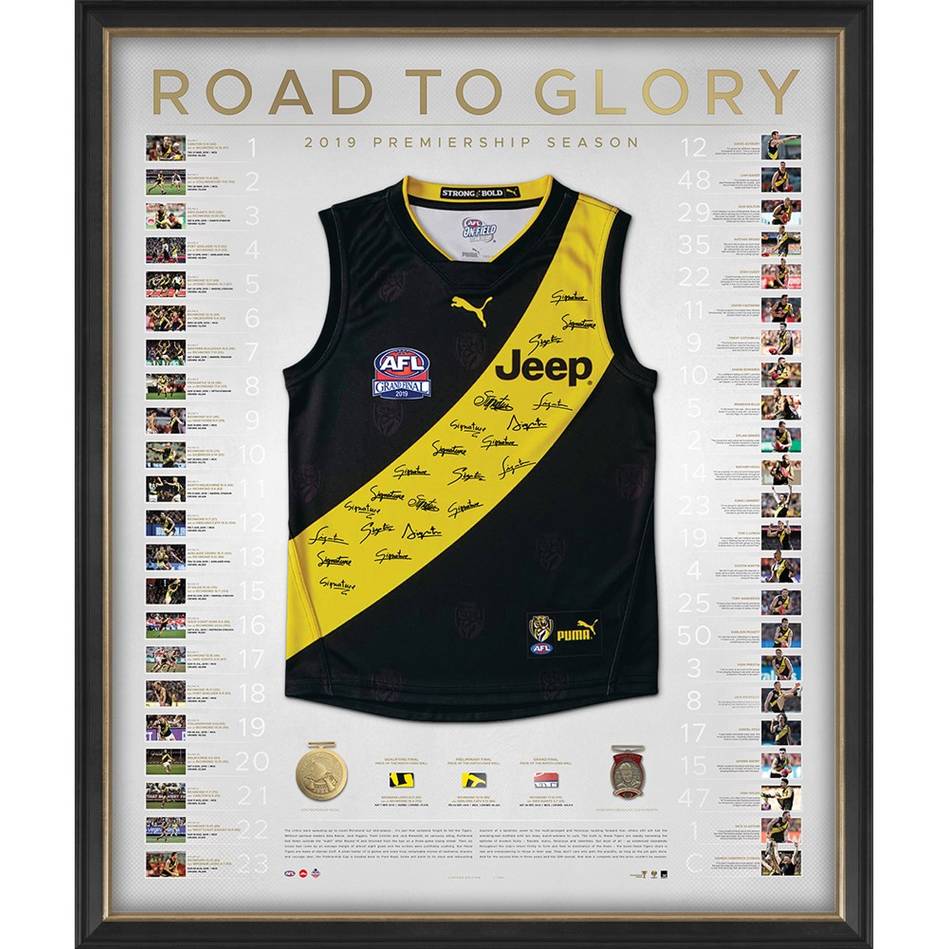 Richmond Tigers 2019 Premiers Team Signed ‘Road to Glory’ ...
