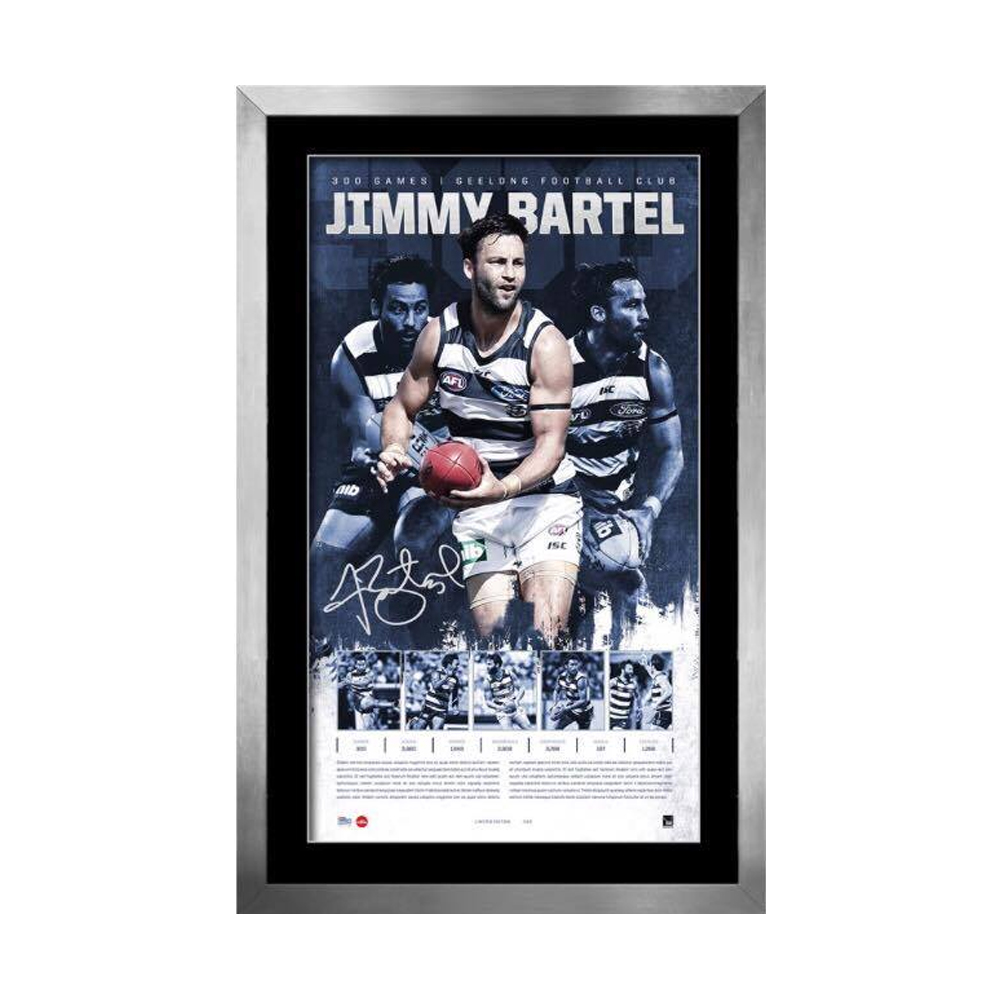 Geelong Cats – Jimmy Bartel Signed & Framed Limited Edition ...