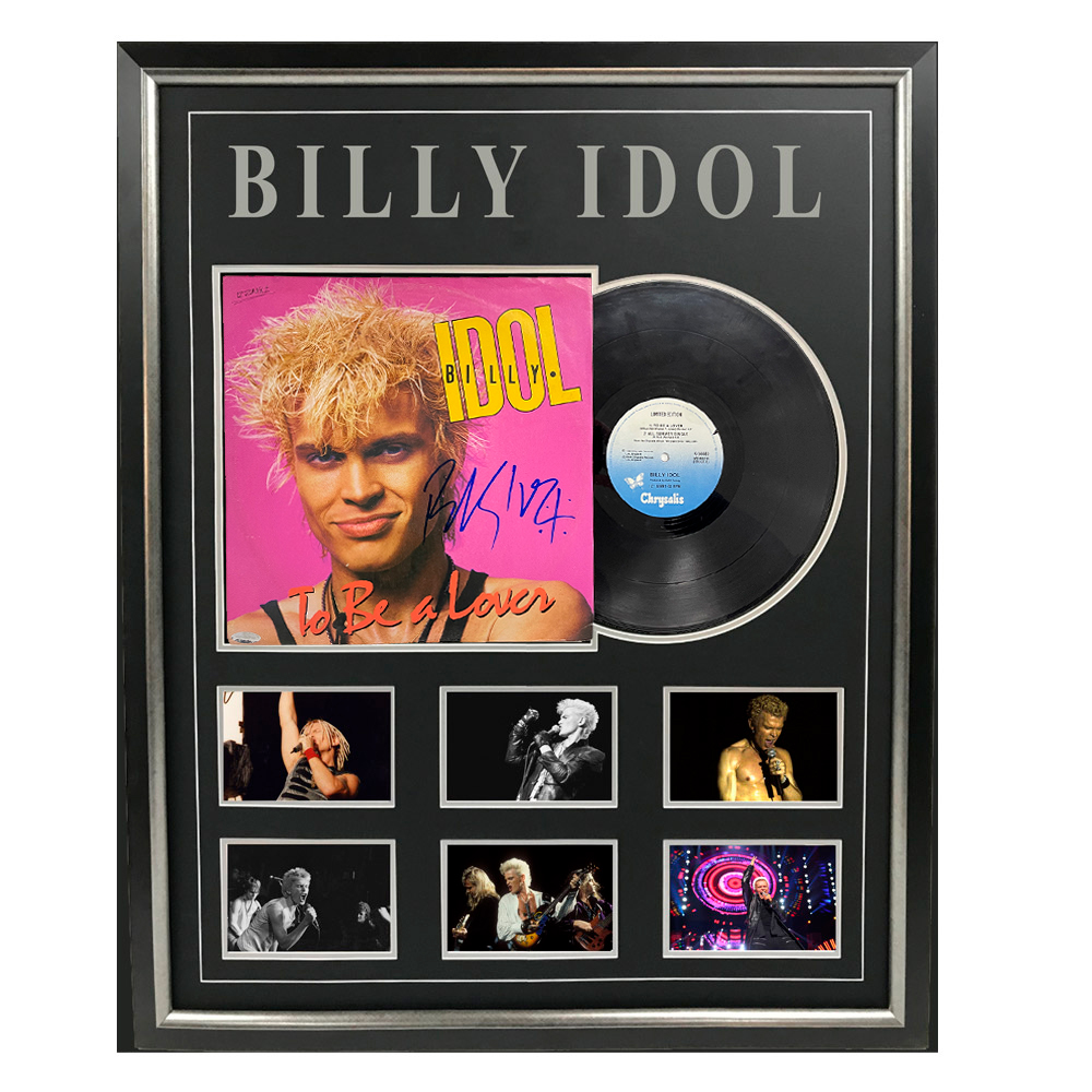 Music – Billy Idol – To Be A Lover Signed & Framed Al...