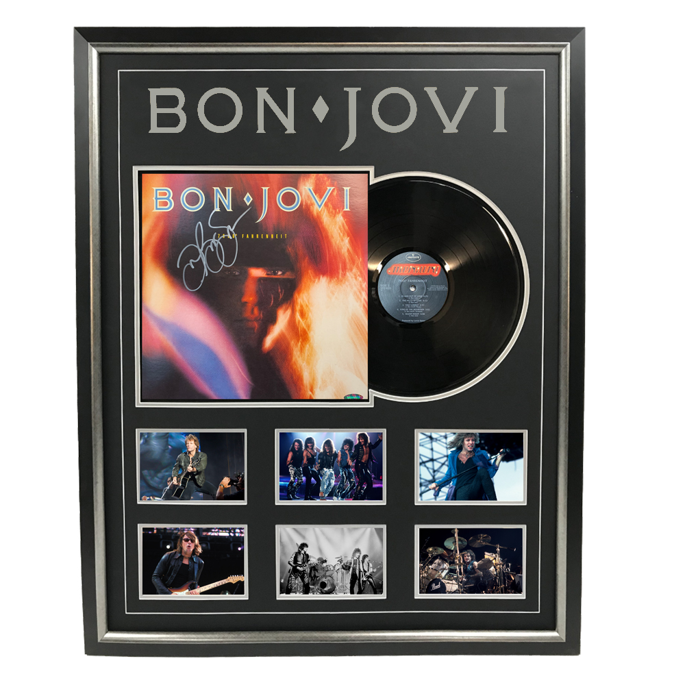 Music – Jon Bon Jovi – 7800° Fahrenheit Signed & Fra...