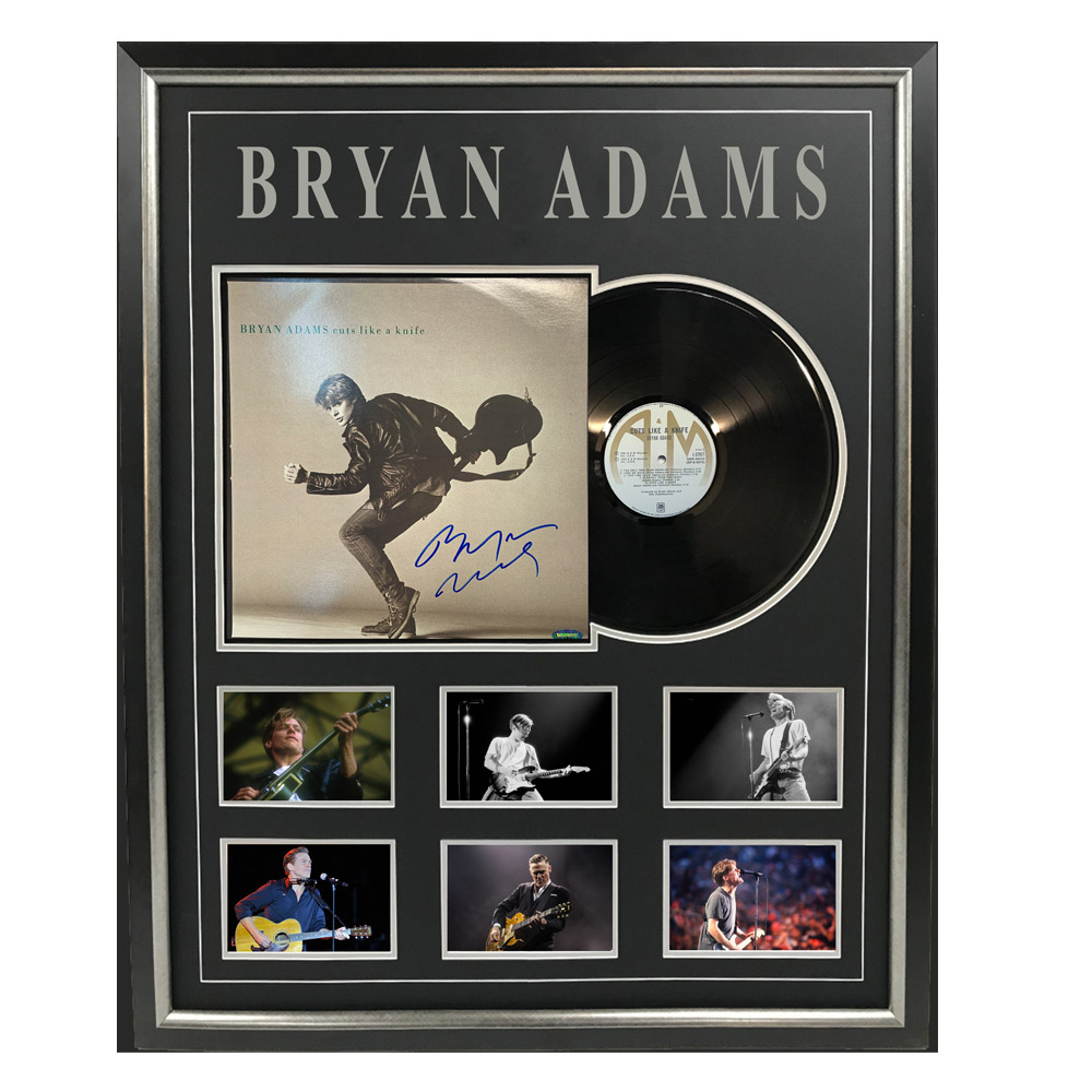 Music – Bryan Adams – Cuts Like A Knife Signed & Fram...