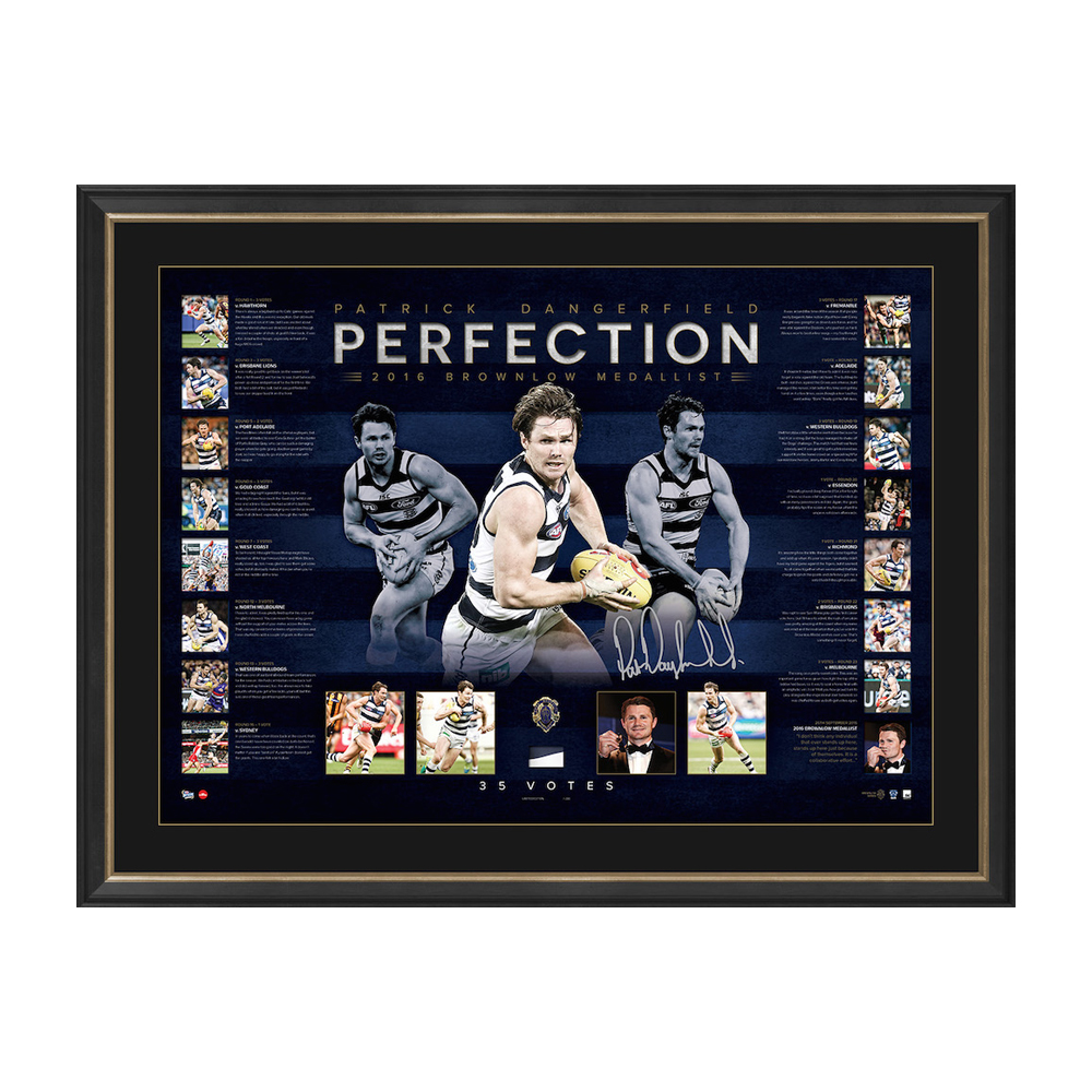 Geelong Cats – Patrick Dangerfield Signed & Framed Limited E...
