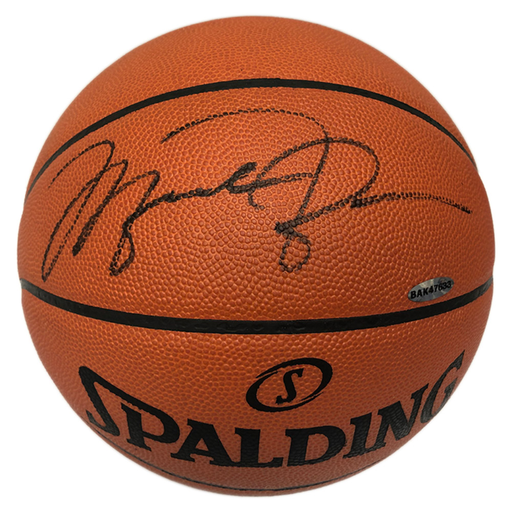Basketball – Michael Jordan Signed Spalding Basketball (Upper De...