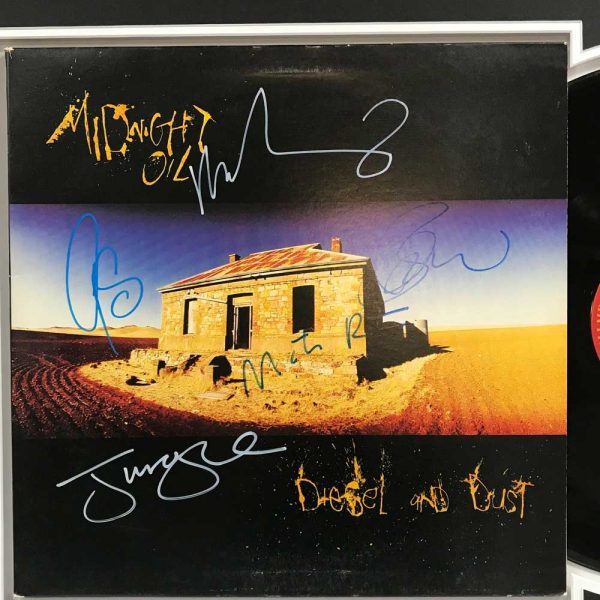 Music - Midnight Oil - Diesel and Dust Signed & Framed Album Cover ...