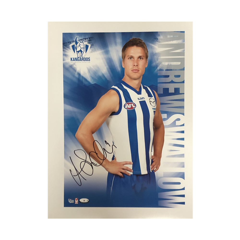North Melbourne – Signed and Framed Hero Shot – Andrew Swa...