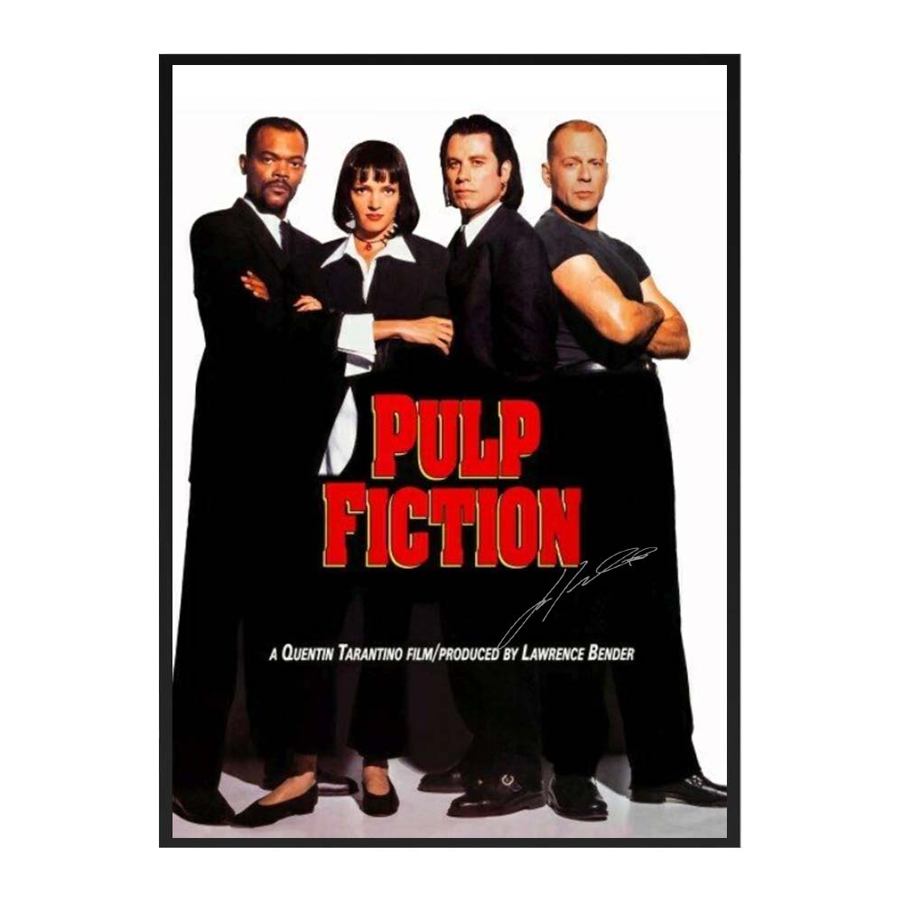 John Travolta – Signed & Framed Pulp Fiction #1 Movie Poste...