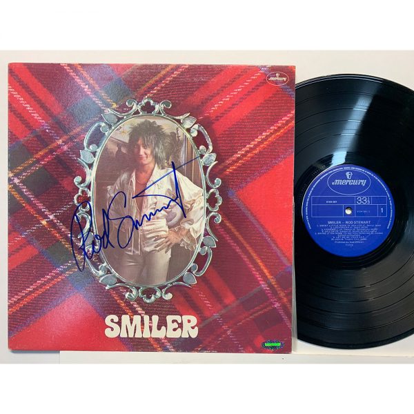 Music - Rod Stewart - Smiler Signed & Framed Album Cover ...