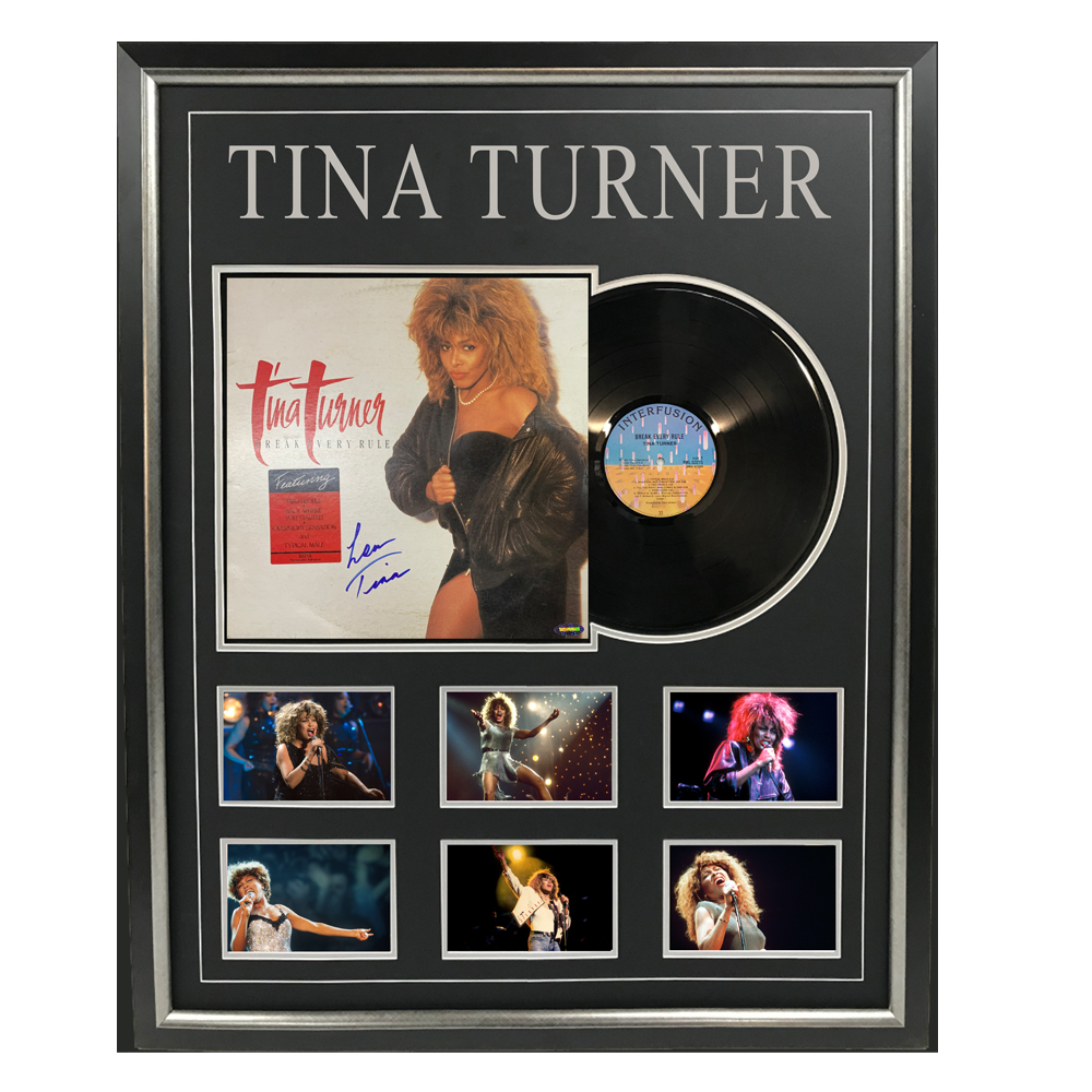 Music – Tina Turner – Break Every Rule Signed & Frame...