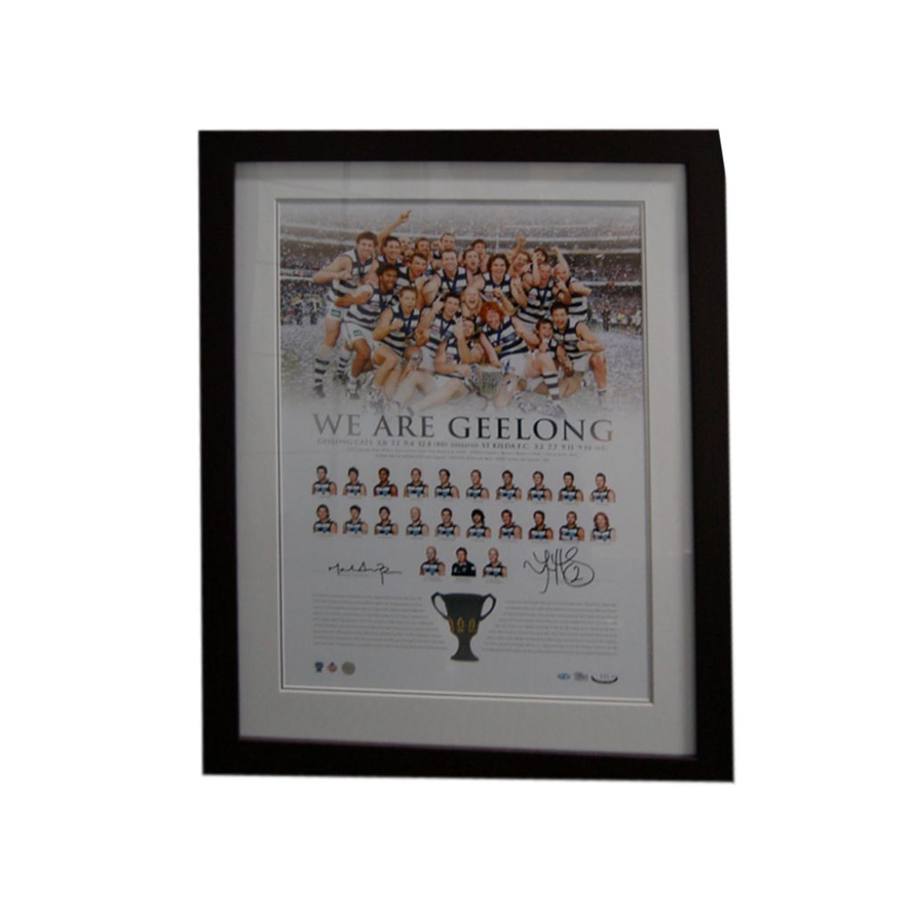Geelong Cats 2007 AFL Premiers Team Signed & Framed Premiership